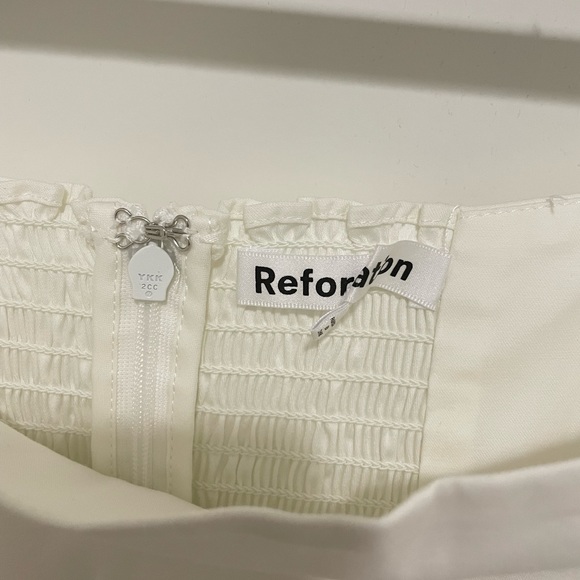 New🤍 Reformation Gibson Dress White - Picture 5 of 6